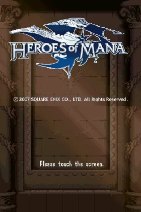 Heroes of Mana (USA) screen shot title